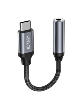 Tech-Protect UltraBoost Μετατροπέας USB-C male σε 3.5mm mini jack adapter - Μαύρο