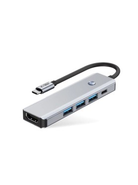 Tech-Protect 5IN1 USB-C Docking Station με HDMI 4K PD - Γκρι