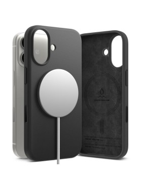 Θήκη Ringke Magnetic Back Cover Σιλικόνης για iPhone 17 - Μαύρο