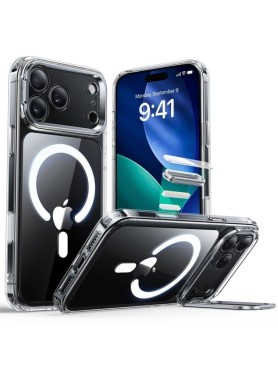 Θήκη ESR Classic Hybrid Kickstand Back Cover Μεταλλικό για iPhone 17 Pro - Διάφανο