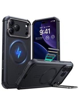 Θήκη ESR Cyber Kickstand Back Cover Μεταλλικό για iPhone 17 Pro - Μαύρο