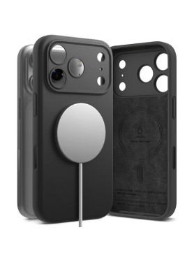 Θήκη Ringke Magnetic Back Cover Σιλικόνης για iPhone 17 Pro Max - Μαύρο