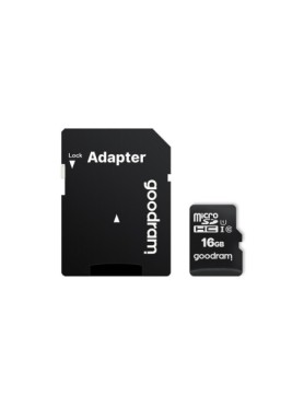 GoodRam Κάρτα Μνήμης 16GB microSDHC cl. 10 UHS-I + αντάπτορας SD + Card Reader