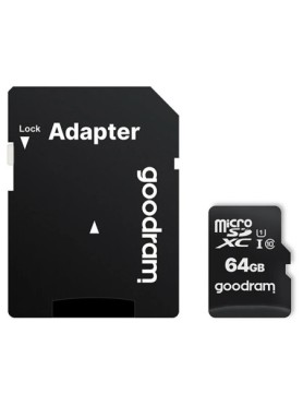 Goodram M1AA SDXC UHS-I U1 Κάρτα μνήμης 64GB με αντάπτορα