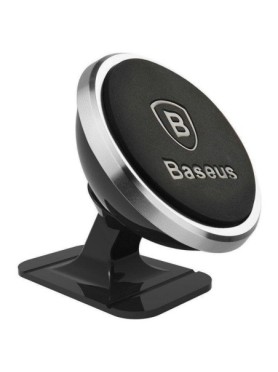 Baseus Βάση Κινητού Αυτοκινήτου 360-Degree Rotation με Μαγνήτη - Ασημί