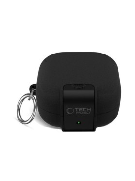 Tech-Protect Slim Θήκη Πλαστική με Γάντζο για Samsung Galaxy Buds 4/4 Pro - Μαύρο