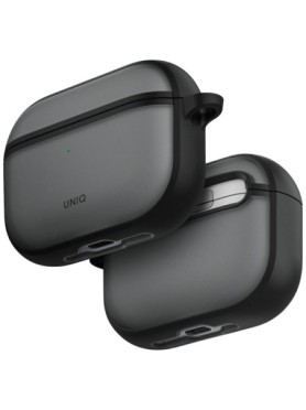 Uniq Veren Θήκη Σιλικόνης / Πλαστική με Γάντζο για Apple AirPods Pro 3 - Γκρι