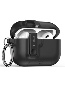 Tech-Protect Slim Hook Θήκη Πλαστική με Γάντζο για Apple AirPods Pro 3 - Μαύρο